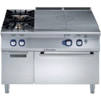 Electrolux propaan doorkookplaat, 2-pits, propaan oven, draaideurkast