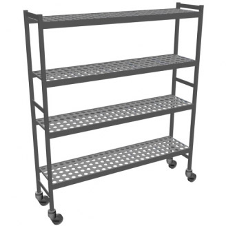 Fermostock rekwagen 6611 - 1500x560x1792 mm. (bxdxh) - 4 etages