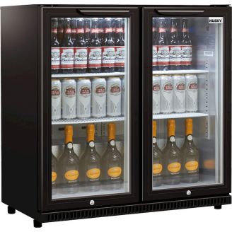 Husky barkoeling - 2 deurs - 186 liter - zwart