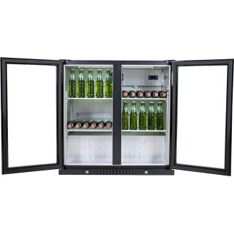 Husky barkoeling - 2 deurs - 186 liter - zwart