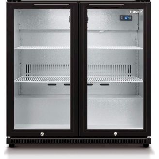 Husky barkoeling - 2 deurs - 186 liter - zwart