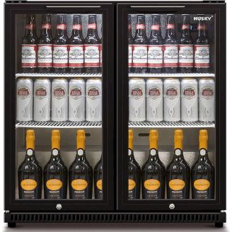 Husky barkoeling - 2 deurs - 186 liter - zwart