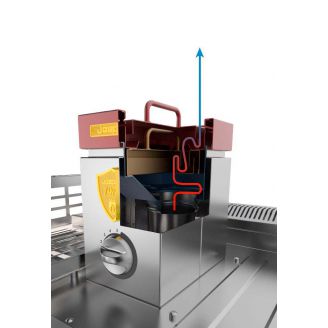 Josper houtskool grilloven HJX-Pro S80-WTD (Warmer, table and drawer)