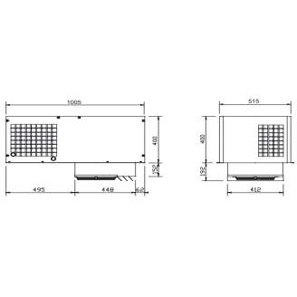 Keyfrost dakunit KBS17TNEM t.b.v. koelcel - t/m 8,6M³