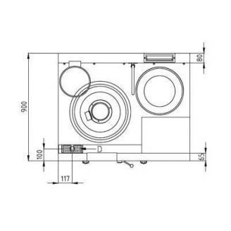 Nayati woktafel - NGKB 11-90, 1 wokbrander - Turbo