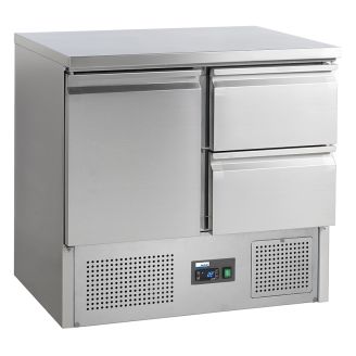 NordCap koelwerkbank - KT9 1T 2Z - 1 deur en 2 laden