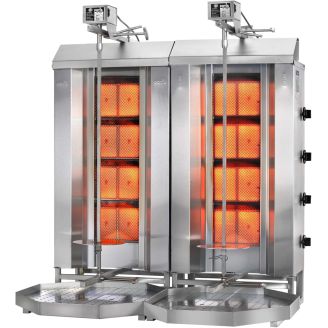 Potis Doner Gyros dubbele propaan grill - Z GD4-S