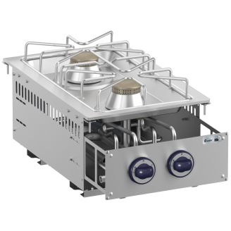 Roeder 2-pits propaan kookunit drop-in model DR-BKFB74XL