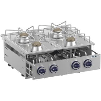 Roeder 4-pits propaan kookunit drop-in model DR-BKFB77XS