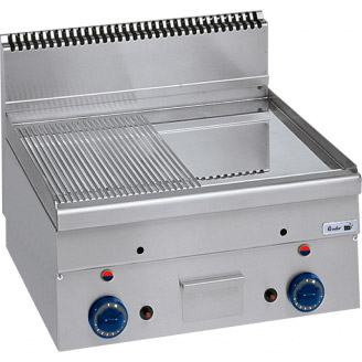 Roeder elektrische bakplaat, geribbeld/glad, topunit, BE06604