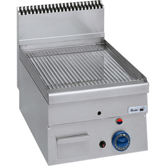 Roeder elektrische bakplaat, geribbeld, topunit, BE04602