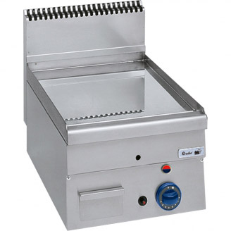 Roeder elektrische bakplaat, glad, chroom, topunit, BE04601C