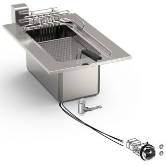 Gastro-inox roeder drop-in elektrische friteuse 10l 40cm 7,5kw