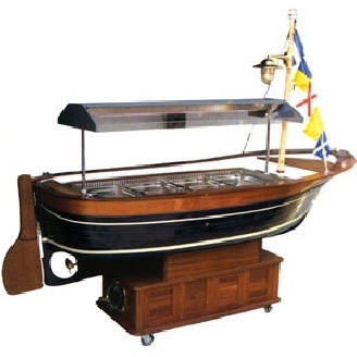Roeder gekoelde buffet boot met lift CABIN-L