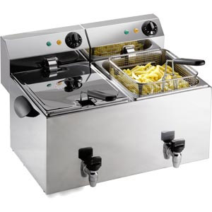 Saro dubbele elektrische friteuse, PROFRI 88V