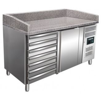 Saro RVS pizza preptable, PZ 1610