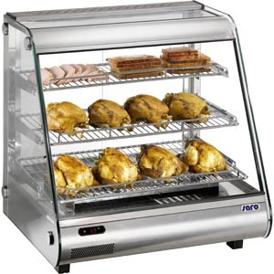 Saro warmhoudvitrine, 120 liter, 680x580x700 mm (bxdxh), Eline 120