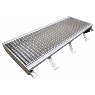 Vloergoot met zijuitloop 845 mm