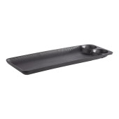 EMGA melamine serveerplateau 41x15cm met sausbakjes