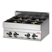 Modular 650 propaan 4-pits kooktafel - topunit