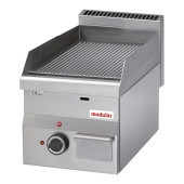Modular Elektrische bak-/grillplaat - topunit, geribbelde plaat