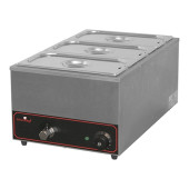 CaterChef Elektrische bain-marie - topunit, 3x 1/3 GN