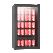 Combisteel koelkast tafelmodel 80 Liter, zwart