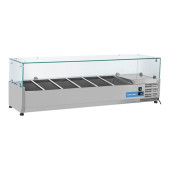 Coolhead opzetkoelvitrine - 6x 1/3 GN - glasopzet