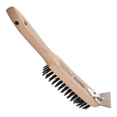 CaterChef staalborstel met schraper 28,5 cm