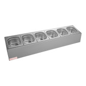 EMGA Garneerunit RVS Model 6x 1/6 GN