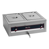 Max Pro Elektrische bain-marie - topunit, 2x 1/1 GN