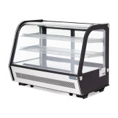 Polar vitrine vitrine - zwart - 160 liter