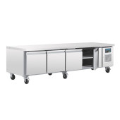Polar RVS koelwerkbank - DA464 - 4 deuren