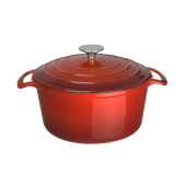 Vogue ronde braadpan rood, 3,2ltr - 20,5cm