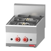 Gastro-M 2-pits propaan kooktafel - tafelmodel 65/40 PCG