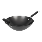 Anti-kleef wok met platte bodem 35,5cm