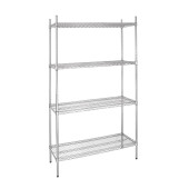 Vogue voorrraadrek met 4 schappen 915x457x1830 mm