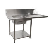 Saro aanvoertafel voor vaatwasser links, 1 bak, 1600 mm